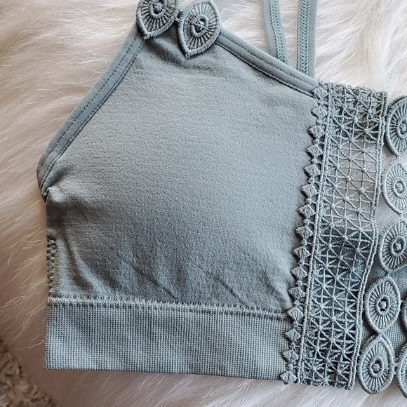 Boho Eye Lace Applique Bralette - Picture 4 of 9